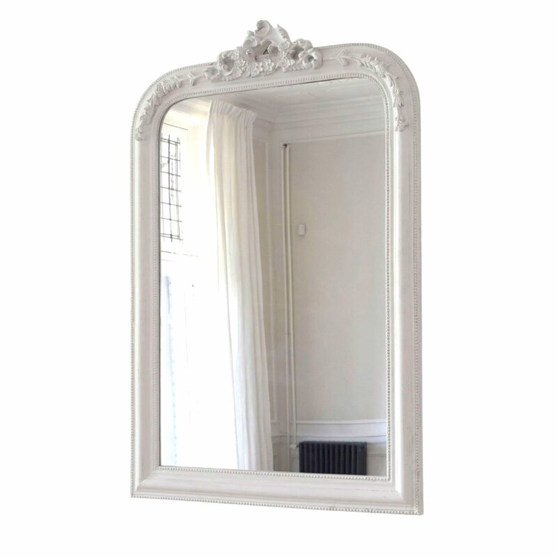 Miroir trumeau blanc