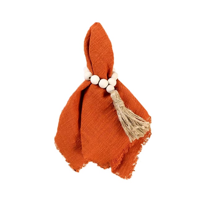 Serviette gaze de coton terracotta