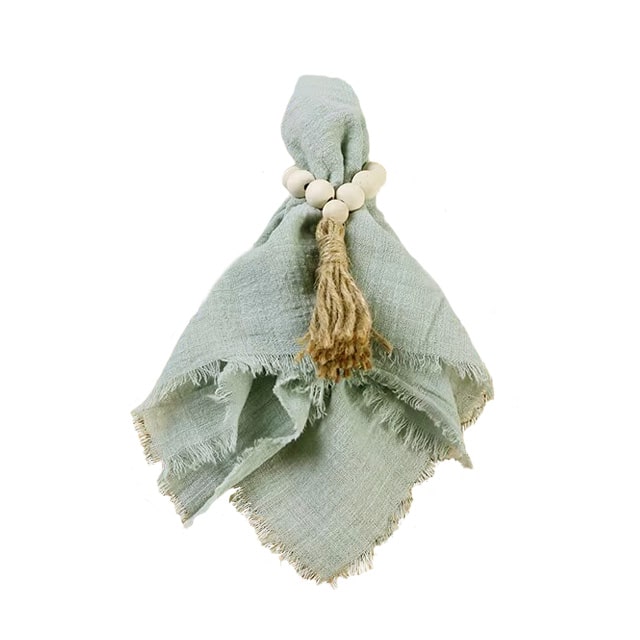 serviette gaze de coton vert sauge