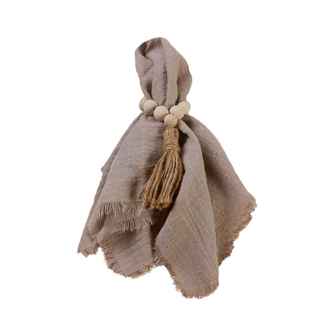 serviette gaze de coton marron