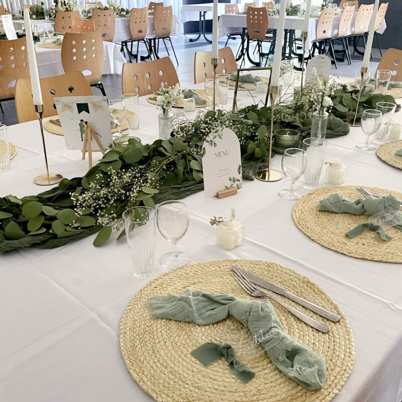 décoration de table de mariage